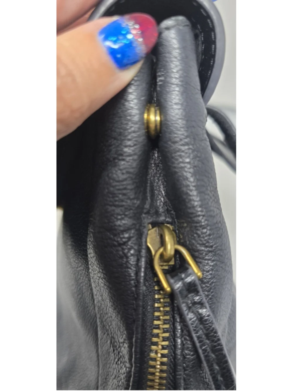 Fossil Claire Leather Backpack • Black Purse Travel Flap Snap EUC Cow Hide